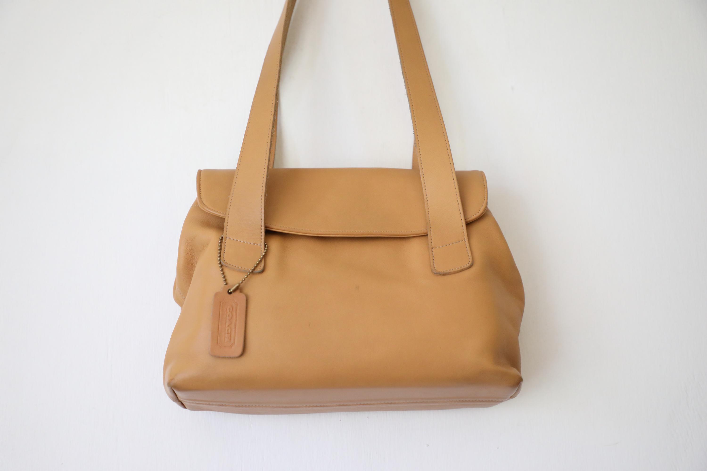 Vintage Coach Bag Camel - Etsy Canada