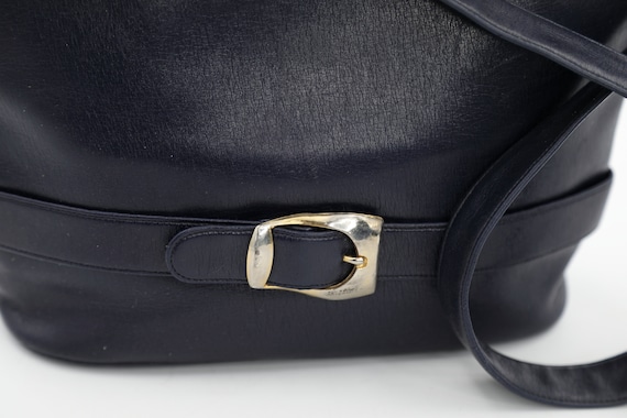 Koret Navy Leather Shoulder Bag - image 3