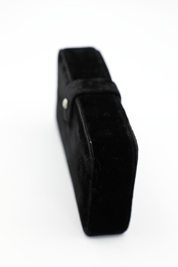 Garay Black Velvet Box Clutch - image 6