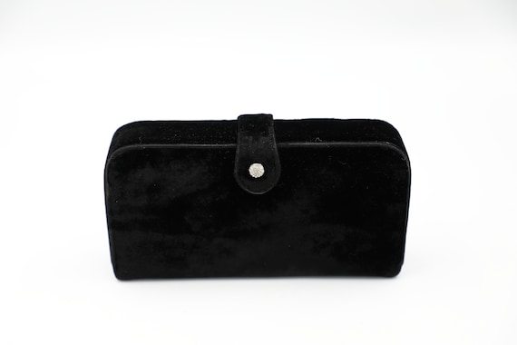 Garay Black Velvet Box Clutch - image 2