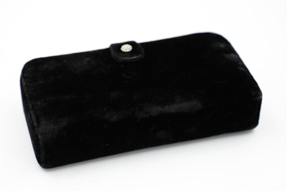 Garay Black Velvet Box Clutch - image 7