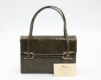 1950s Block Snake Boxy Handbag