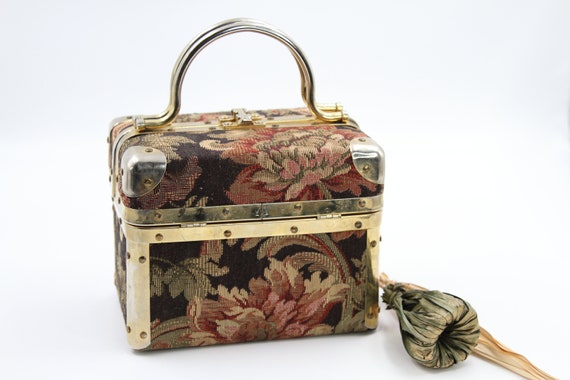 LISETTE Tapestry Brocade Box Purse