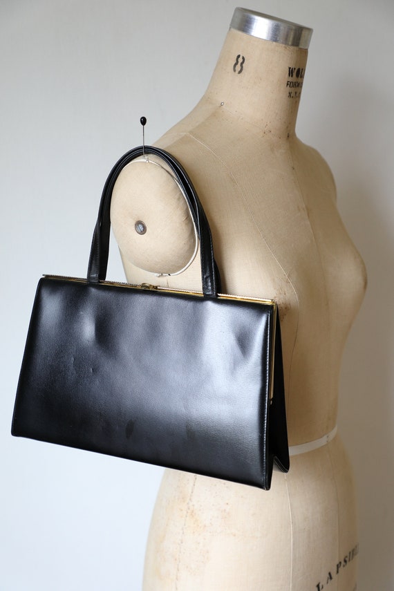 Vintage Etra Black Top Handle Bag - image 10