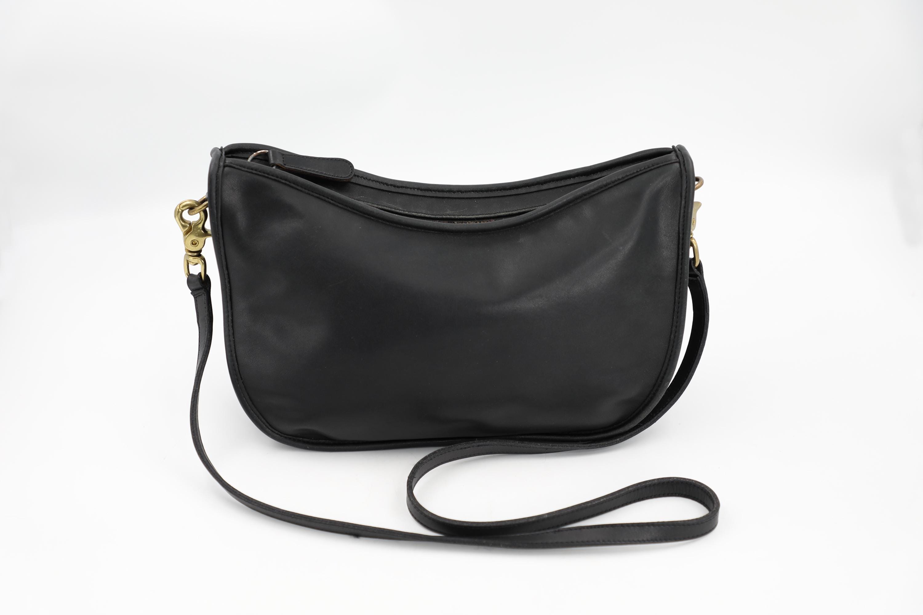 バッグ Vintage COACH Shoulder Bag Leather Black Vintage Coach Swinger Bag 4040: Black Leather Shoulder Bag - Etsy