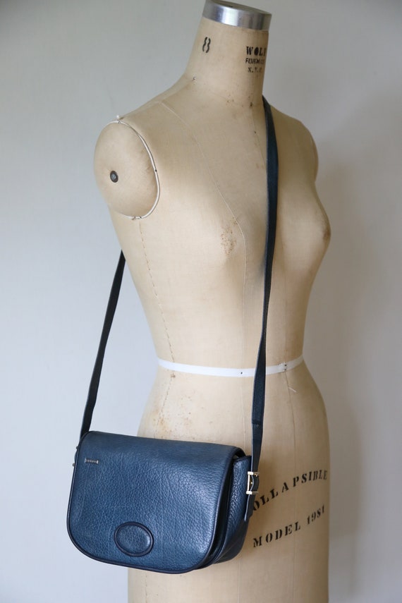 KORET Blue Leather Shoulder Bag - image 10