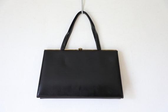 Vintage Etra Black Top Handle Bag - image 2