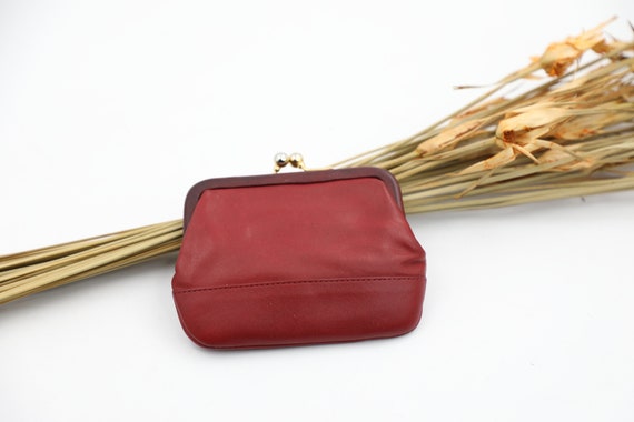 Coach Red Kisslock Coin Purse 6903 - image 1