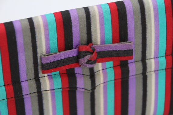 Striped Silk Lennox Clutch - image 3