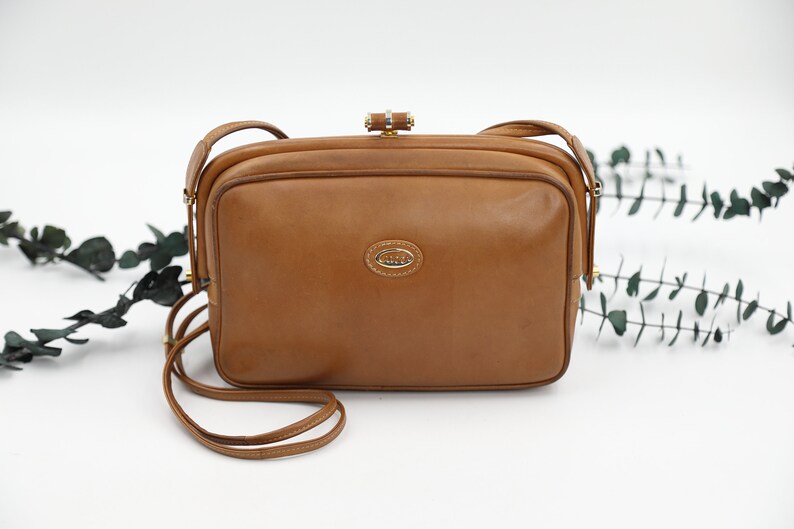 Gucci Tan Leather Shoulder Bag Etsy