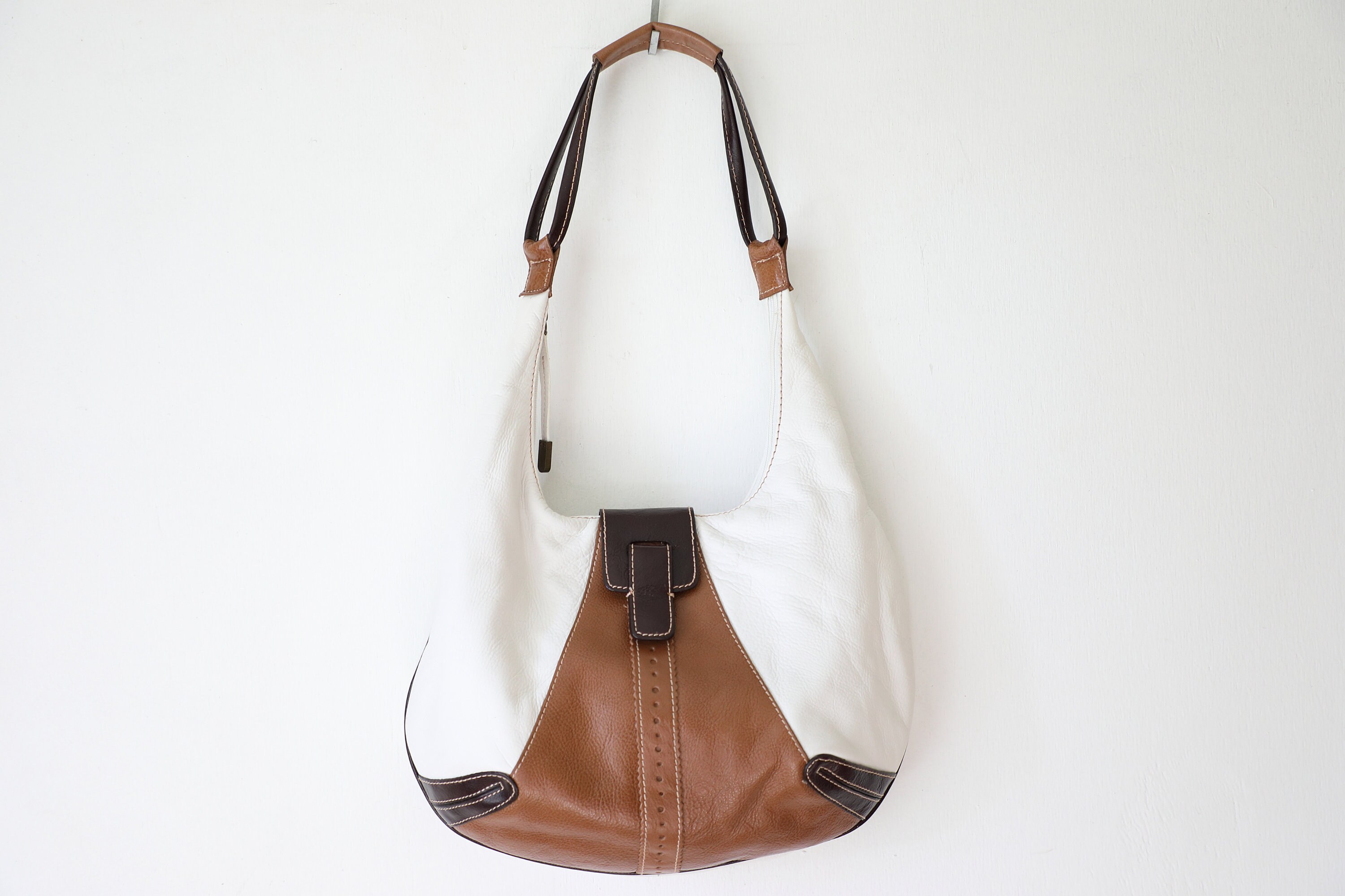 Stone Mountain Leather Hobo Handbag 