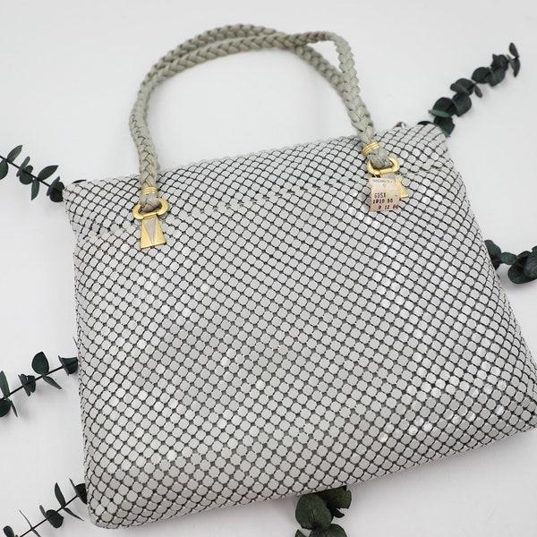 NOS Metal Mesh Tote Handbag