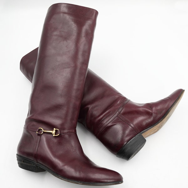 Oxblood Boots - Etsy