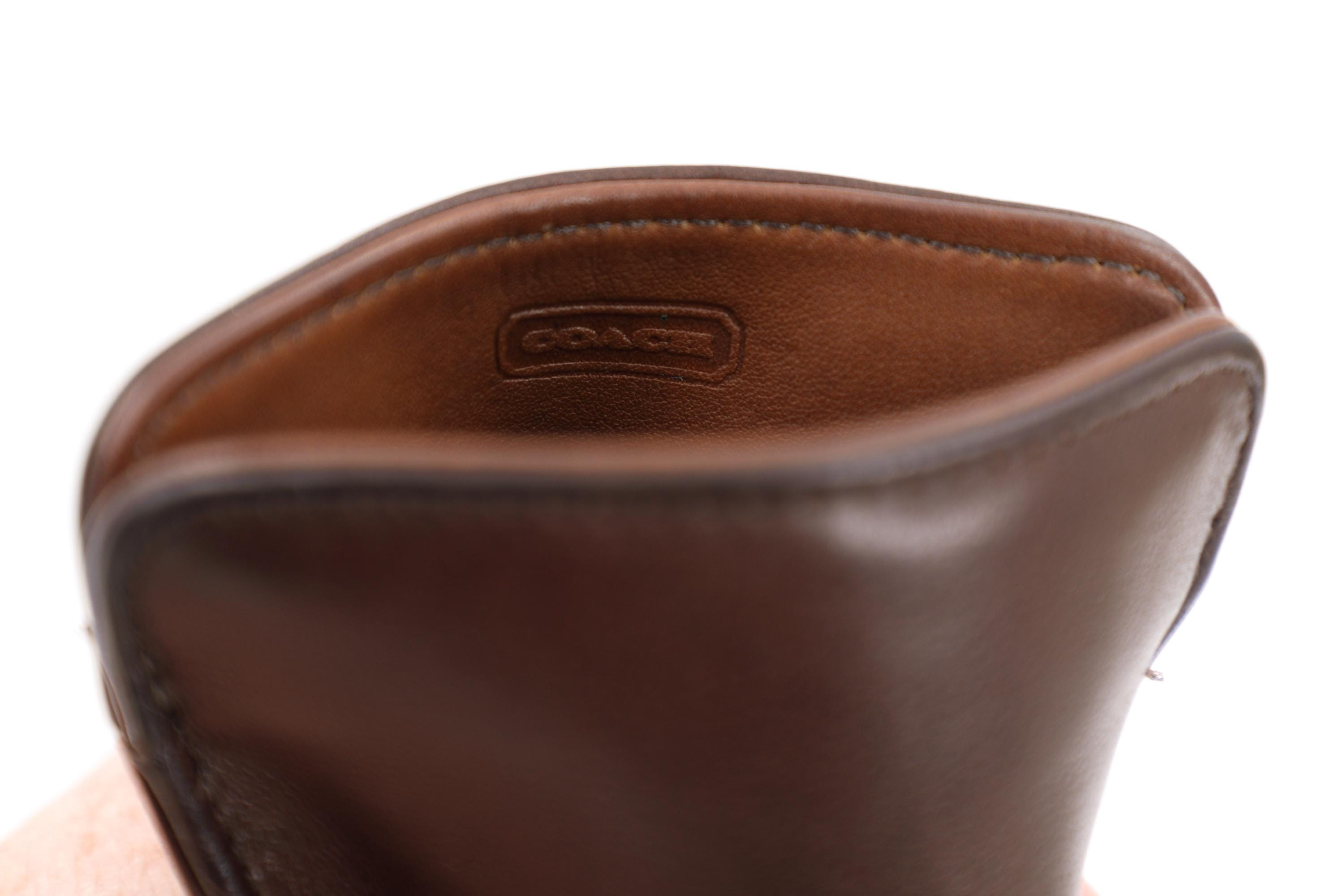 Coach Large Eyeglass Case 7220 | Mahogany Leather - Etsy