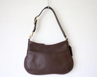 Coach Legacy West Demi Hobo 9295 - Y2K Small Shoulder Bag - Mahogany Brown Purse