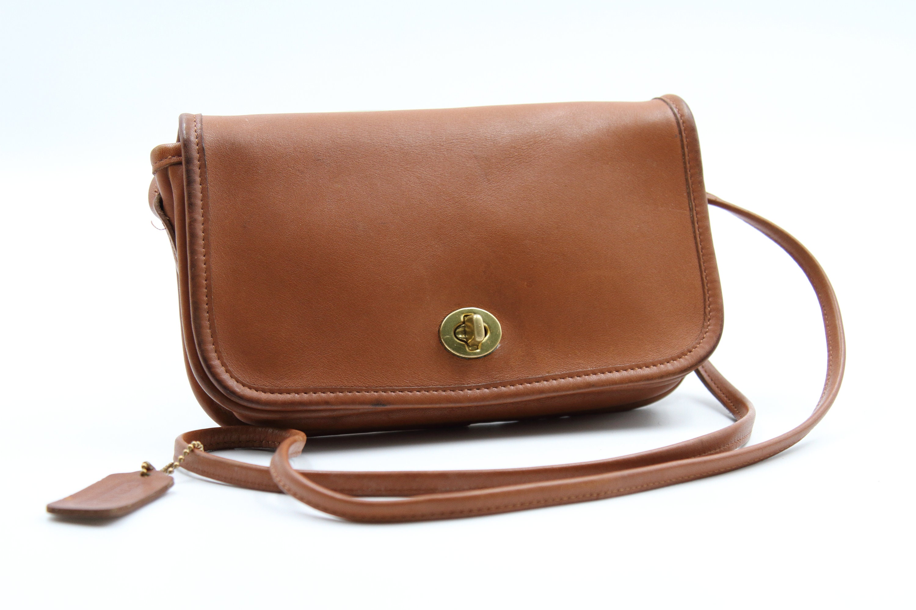 Coach British Tan Dinky Crossbody Bag 9375 / Vintage Coach Etsy