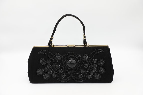 Caron Embellished Wool Handbag - image 1