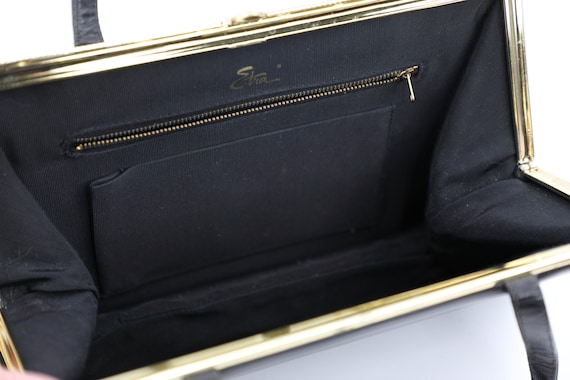 Vintage Etra Black Top Handle Bag - image 9