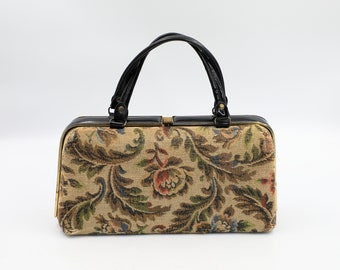 Vintage Floral Tapestry Handbag | Dover
