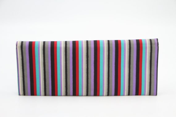 Striped Silk Lennox Clutch - image 7