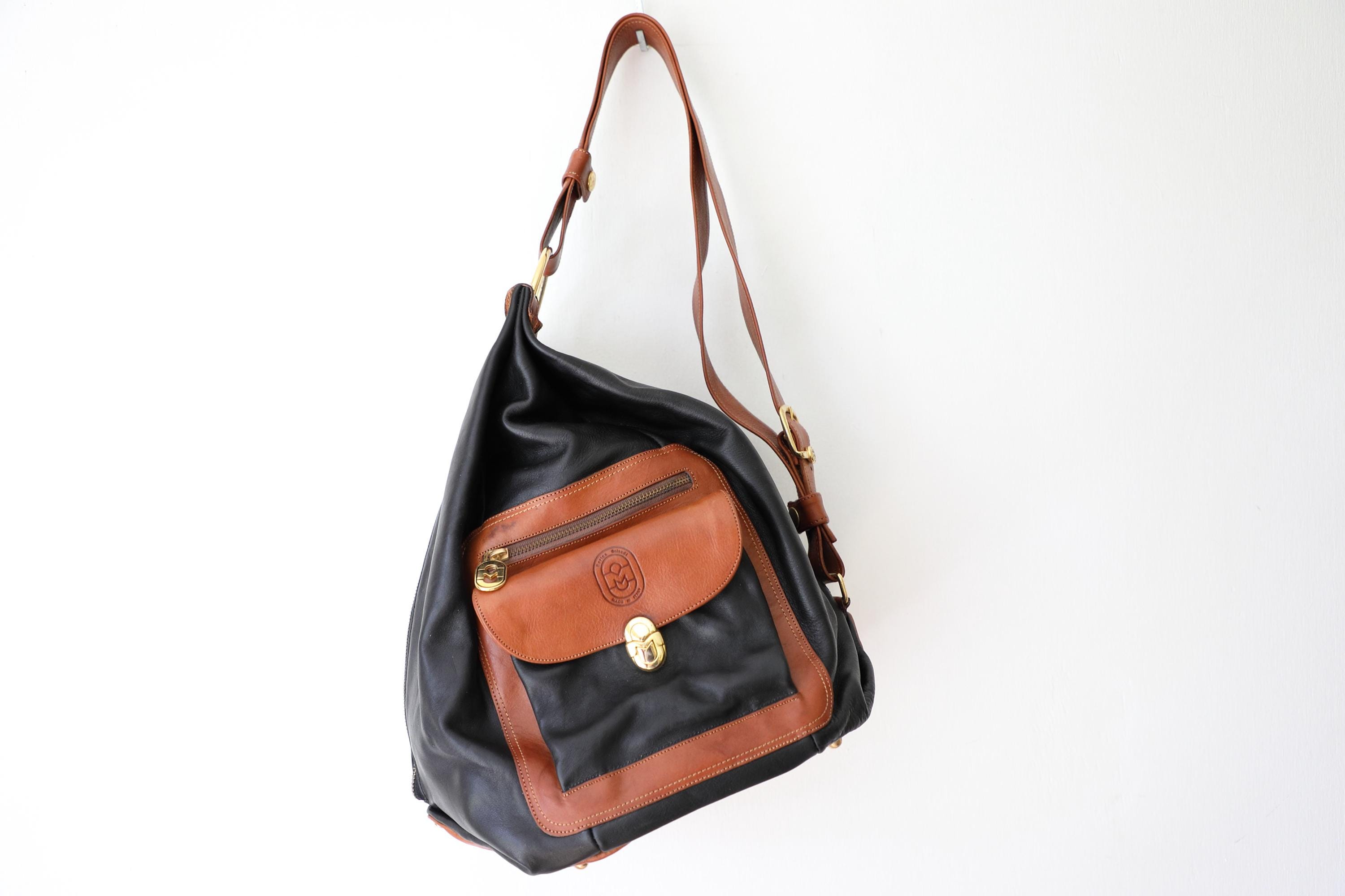 Vintage Marino Orlandi Leather Sling Bag Etsy UK