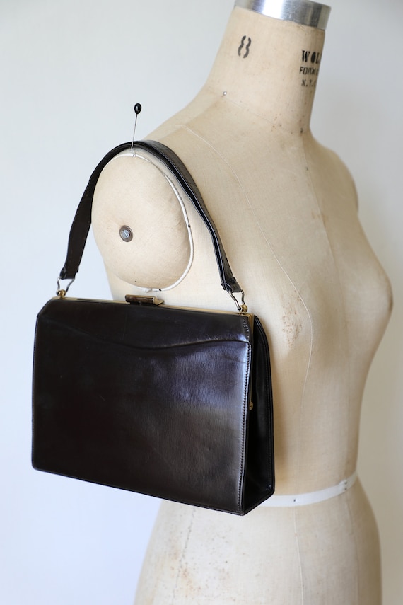 Vintage Hudson's Leather Handbag | Made in England - image 10