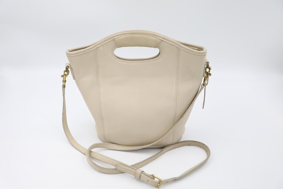 Coach Bone Mini Shopper Tote 9993 - Ivory Leather Bucket Crossbody Bag