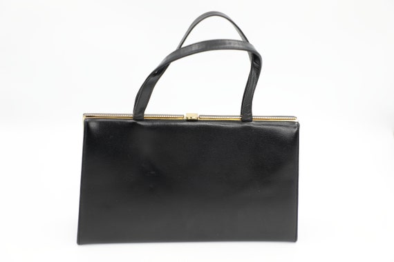 Vintage Etra Black Top Handle Bag - image 3