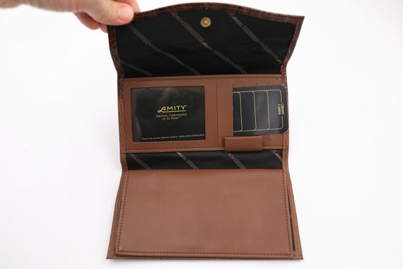 Amity Tooled Checkbook Wallet NWT - image 7