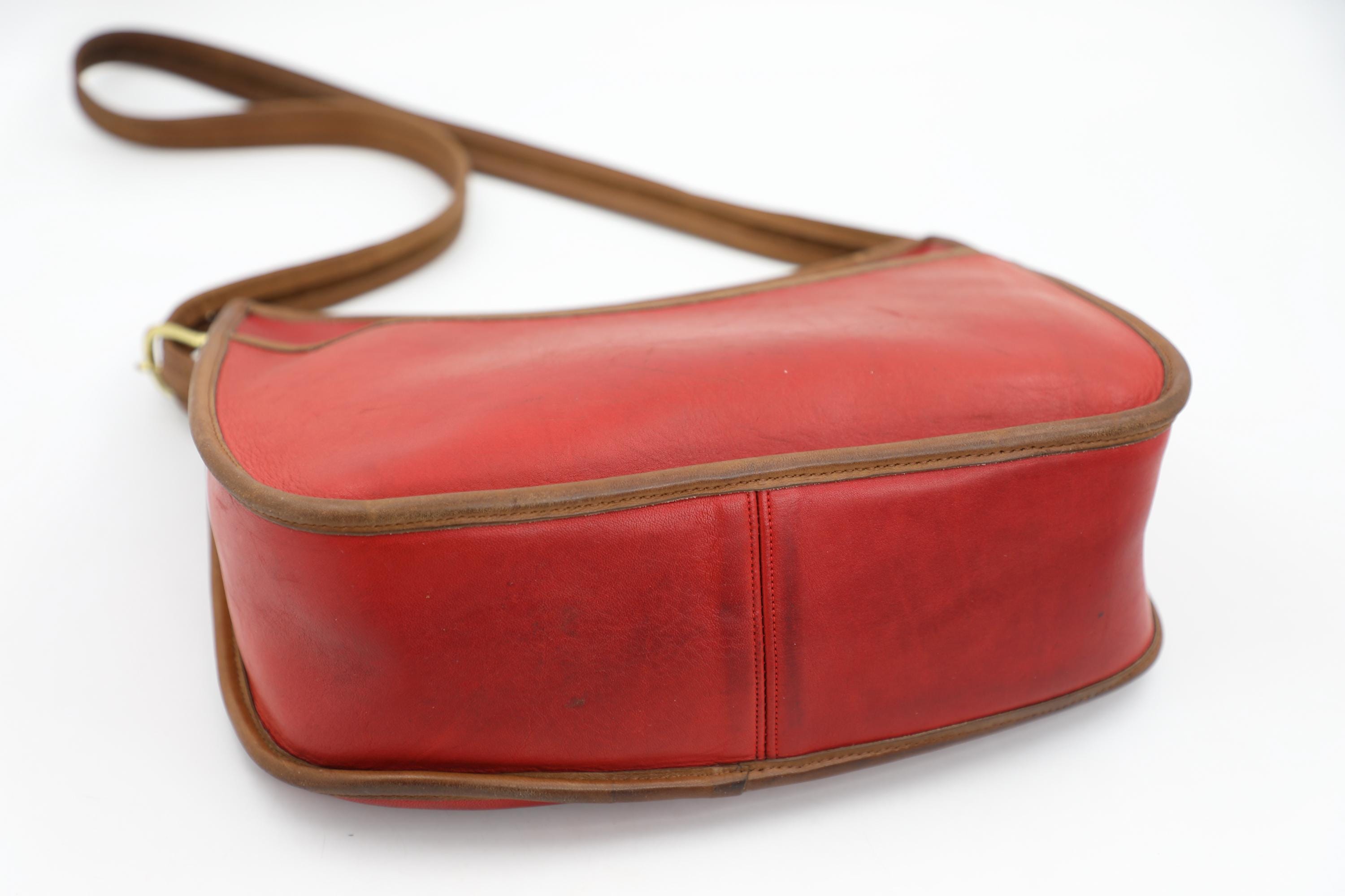 Coach Classic Red Spectator Hobo 6855 - Vintage Crossbody Bag