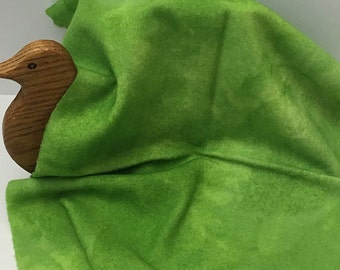 SOUR APPLE GREEN Hand Dyed Fat Quarter for Rug Hooking, Wool Applique