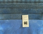 Alpine Blue Hand Dyed Wool Bundle for Rug Hooking, Wool Applique and Rug Braiding