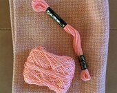 Hand Dyed Fat Eighth in PEACH with 2 Coordinating Threads