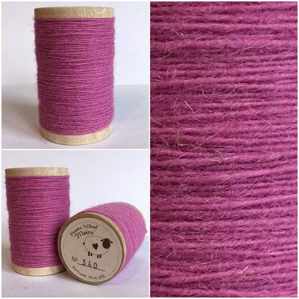 Rustic Moire Wool Thread #340 for Embroidery, Wool Applique, and Punch Needle Embroidery