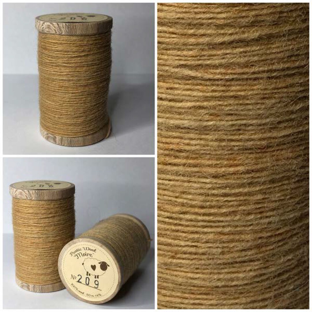 Moire Rustic Wool Thread Rustic Moire Wool Thread 209 for Embroidery, Wool Applique and Punch ...