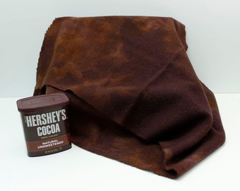 CHOCOLATE BROWN Hand Dyed Fat Quarter for Rug Hooking and Wool Applique