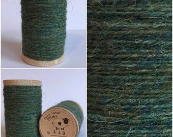 Rustic Moire Wool Thread #449 for Embroidery, Wool Applique and Punch Needle Embroidery