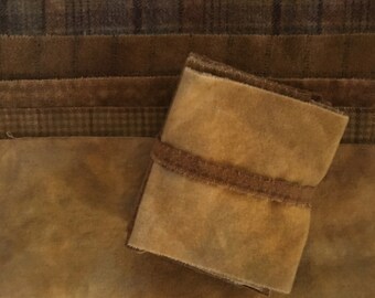 Toffee Hand Dyed Wool Bundle, Rug Hooking, Quilting, Applique