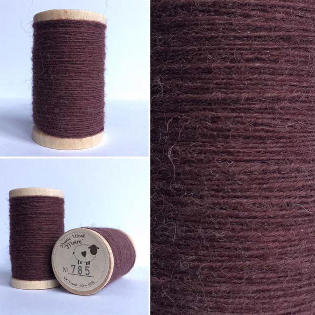 Rustic Moire Wool Thread #785 for Hand Embroidery, Wool Applique ...