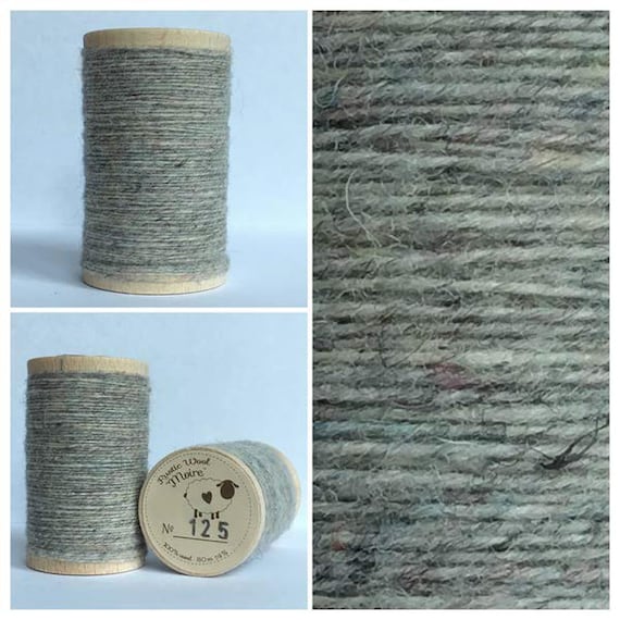 Rustic Moire Wool Thread 125 for Embroidery Wool Applique and