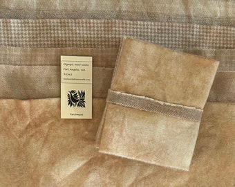 Parchment Hand Dyed Wool Bundle, Rug Hooking, Quilting