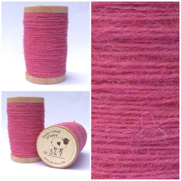 Rustic Moire Wool Thread #347 for Embroidery, Wool Applique and Punche Needle Embroidery