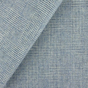 BLUE and White Textured Plaid Mill Dyed Wool Fat Quarter Yard for Rug Hooking, Rug Braiding, Wool Quilt Making and Wool Applique