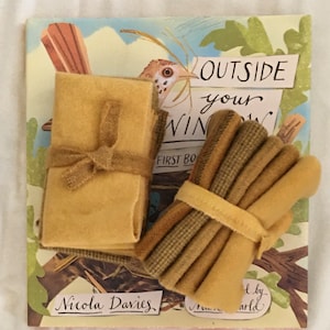 AUTUMN GOLD Wool Bundle – 5 Rich Textures of Hand Dyed Warmth