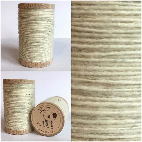 Rustic Moire Wool Thread #100 Embroidery, Wool Applique and Punch Needle Embroidery