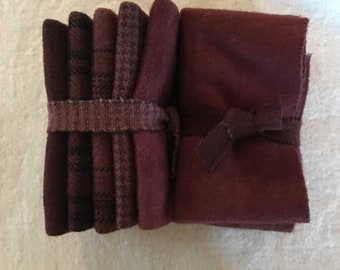 CHOCOLATE Delight Hand Dyed Wool Bundle – 5 Fat Sixteenths