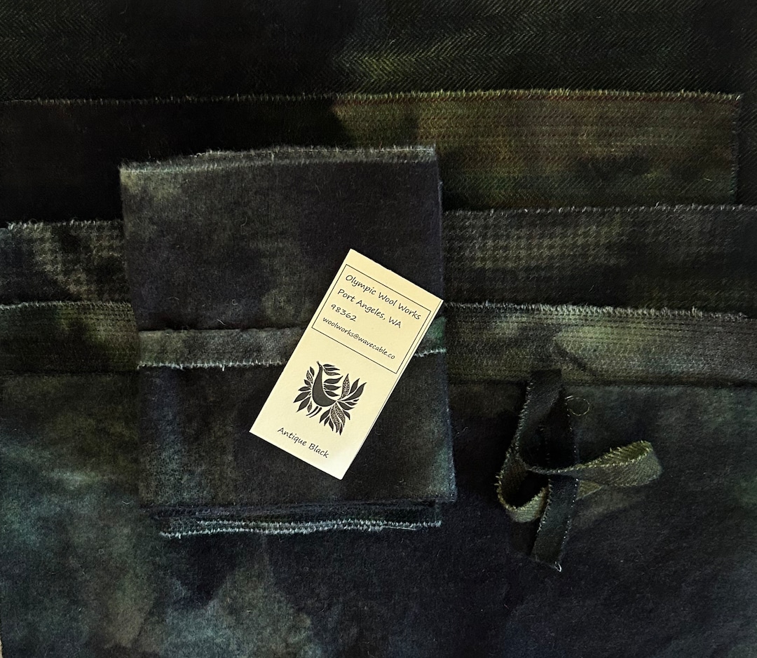 Hand Dyed Wool Bundle, Antique Black, Rug Hooking, Quilting - Etsy