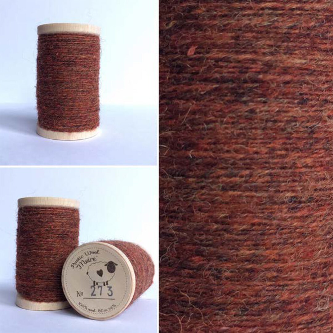 Rustic Moire Wool Thread #273 for Hand Embroidery, Wool Applique ...