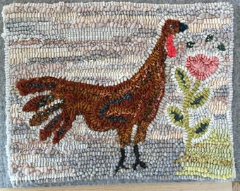 THOMAS Turkey Primitive Rug Hooking Paper Pattern