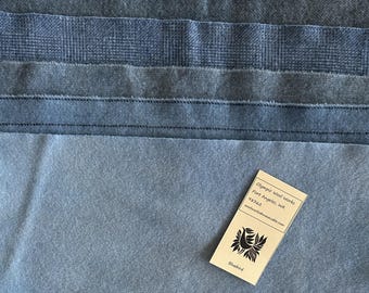 Blue Bird Hand Dyed Wool Bundle: Five Fat Sixteenths for Quilting